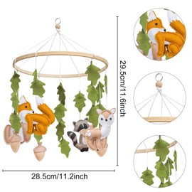 Mobile Forest Animals, MobileBaby, Mobile Felt, Mobile Changing Table, Mobile Baby Forest, Mobile Animals Baby, Baby Mobile for Bed, Newborn Gift for Baby