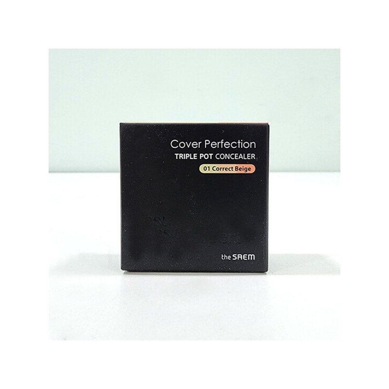 The Saem Cover Perfection Triple Pot Concealer 13g / 더샘