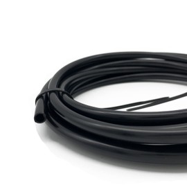 KRD PERFORMANCE Black 1/4"(6.35mm) OD Nylon Hose Fuel Line Pneumatic Tubing Tube for Power Steering/Air Brake/Fluid Transfer, 1/8"(3.1mm) ID Nylon Line, 20 feet