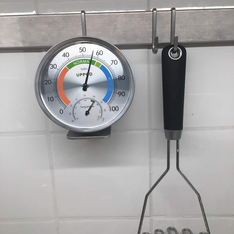 LittleGood 5" Indoor Outdoor Hygrometer/Thermometer, Humidity Gauge Indicator Temperature Humidity