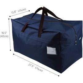 100L Large Durable Storage Organizer Bags, College Dormitory Storage Bags, Travel Duffel Tote Storage Bags, House Moving Bag, Blue
