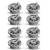 BDHI 8pcs 165314 Dishwasher Lower Rack Wheel Clips Replacement for