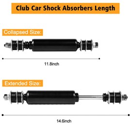 2 Rear Shock Absorbers for Club Car DS Gas Electric Golf Cart 1988-up DS, G&E 2004-Up Precedent 1013164 102588501