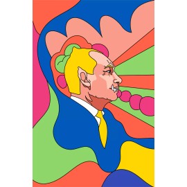 SUPPORT UKRAINE POSTER Russian INVASION WAR CRIMES Putin AS A Monster OSPAAAL