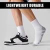 HeySocks Mens White Quarter Socks - Thin Athletic Running Hiking