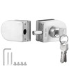 Fits on 1/2" Glass,10 mm -12 mm, Glass Door Lock,