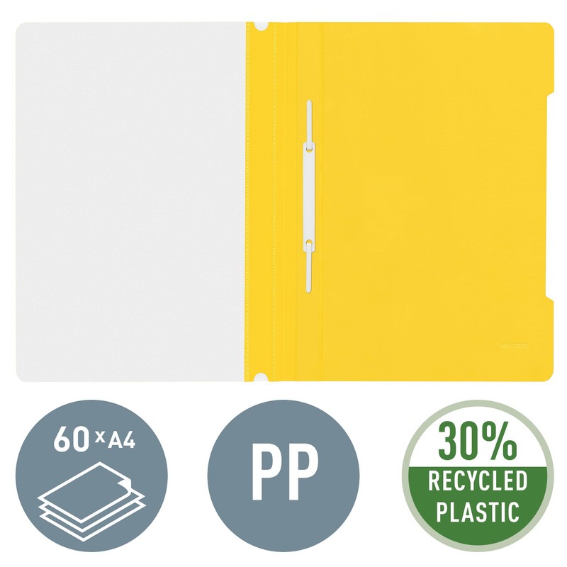 Leitz - Standard A4 plastic file folder, pack of 25