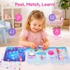 JoyCat Reusable Dress-Up Sticker Books, 3-Pack, Princess Mermaid Fashion