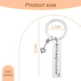 Funny Cousin Gifts for Women Cousins Best Cousin Ever Keychain Gifts for Cousins Female My Favorite Cousin Birthday Gift for Women Cousin Cousins Gifts for Women Cousin Birthday Present