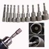 10 PCS Magnetic Nut Driver Bit 6-19mm 1/4" Hex Socket