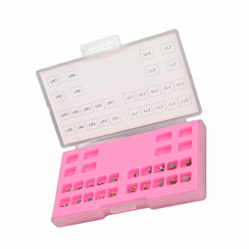 20PCS Teeth Brackets 0.022in 345 Hooks Highly Polished Professional Tooth