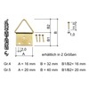Pack of 10 Picture Eyelets - Size: 4 (32 x