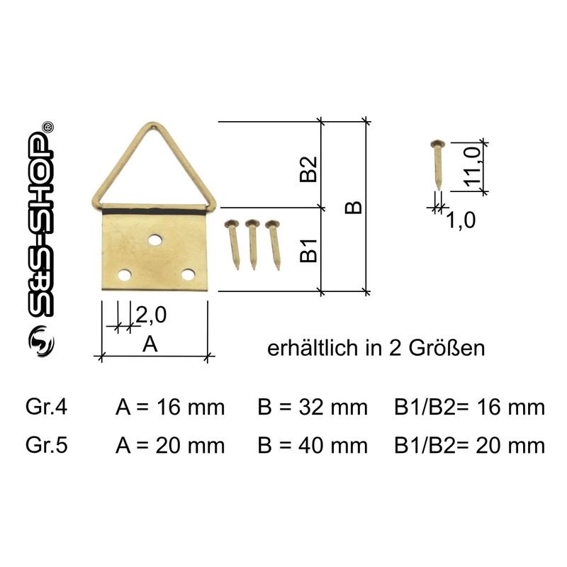 Pack of 10 Picture Eyelets - Size: 4 (32 x