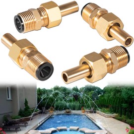 590041 R0560400 Upgrade Swimming Pool Spa Brass Deck Jet Nozzle - Direct Replacement for Zodiac Deck Jet Water Design, 1/2" NPT Threaded Connection (4-Pieces)
