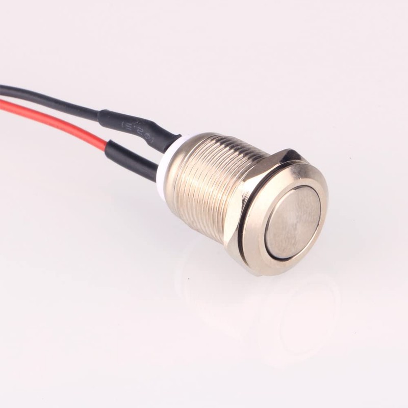 Guuzi Chassis Host Metal Button, Computer Host Push Button Cable,