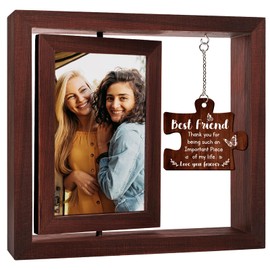 Best Friends Photo Frame, Friendship Christmas BFF Gifts for Women, Friends Picture Frame 4x6, Besties Female, Long Distance Gifts Going Away Birthday Gifts for Friends Women - Best Friends Forever
