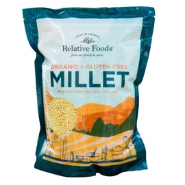Whole Organic Hulled Millet Seed - 3lb Millet Organic Whole Grain Seed- Gluten-Free Grain for Porridge, Salads, Fruits - Non-GMO Packed w/proteins, fiber, & more