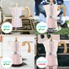 GROSCHE Milano Moka pot, Stovetop Espresso maker, Greca Coffee Maker,