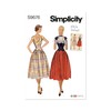 Simplicity SS9676H5 Misses' Vintage Two-Piece Dresses H5 (6-8-10-12-14)