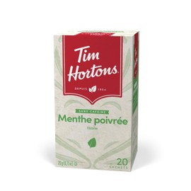 Tim Hortons Peppermint Tea Bags, 20 count, 40g | 1.4oz {Imported from Canada}