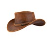 Black Jungle Aramac Leather Cowboy Hat Australia Hat, ochre
