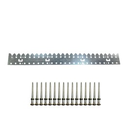 Genuine Flexco 140-30 Belt Heavy-Duty Conveyor Belt Lacing Template Kit – w/ (16) 30437 Nails & 140-30 Solid Plate Template for Reliable Belt Maintenance