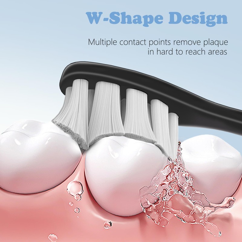 10 Pack Replacement Brush Heads Compatible with Suri Electric Toothbrush