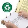 Smead 100% Recycled Pressboard Classification File Folder, 3 Dividers, 3"