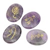 4Pcs Reiki Symbols Stones Smoother Surfaces Engraved Reiki Stones for
