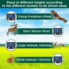 Qualirey 4 Pack Solar Ultrasonic Cat Repellent Outdoor Deer Repellent