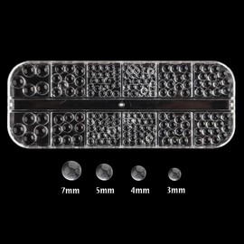 Clear Water Beads for Nail Art, 3D Water Droplets Beads, 3-7mm Transparent Round Bubble Balls for Nail Decoration, Y2K Nail Charms, Pearls for Nail Art, DIY Crafting Resin Molds Fillers