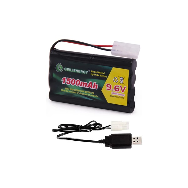 9.6V Rc Battery 1500mAh Rechargeable Ni-MH Battery Pack with Standard
