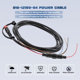 010-12199-04 Power/Data Cable Quick Connect Adaptor 4-Pin 4Xdv Fits for Echo, Striker Plus, Striker Vivid, Striker 4, Fishfinder, Echomap