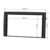 tomzz Audio 2450-017 Double DIN Radio Faceplate Compatible with Skoda