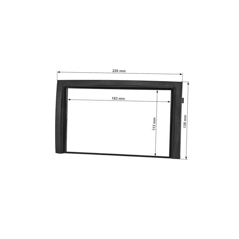 tomzz Audio 2450-017 Double DIN Radio Faceplate Compatible with Skoda