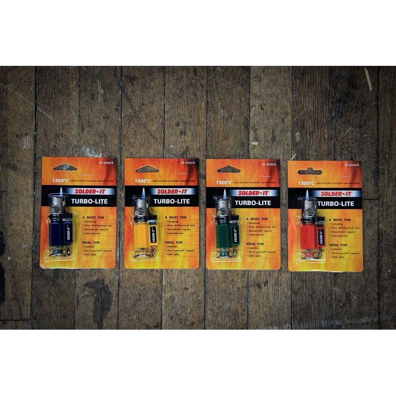 Solder-It Child Resistant Turbo-Lite Micro Jet Torch for Camping, Survival