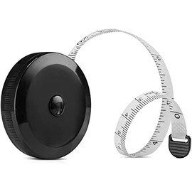 Tape Measure Body Retractable | Double Sided Soft Measuring Tape for Tailors | Body Measurements Sewing Clothes Tailor 60 Inch / 150 cm (WHITE TAPE [SINGLE])
