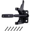 Pair of Black Self Locking Gate Latch Automatic Gravity Lever