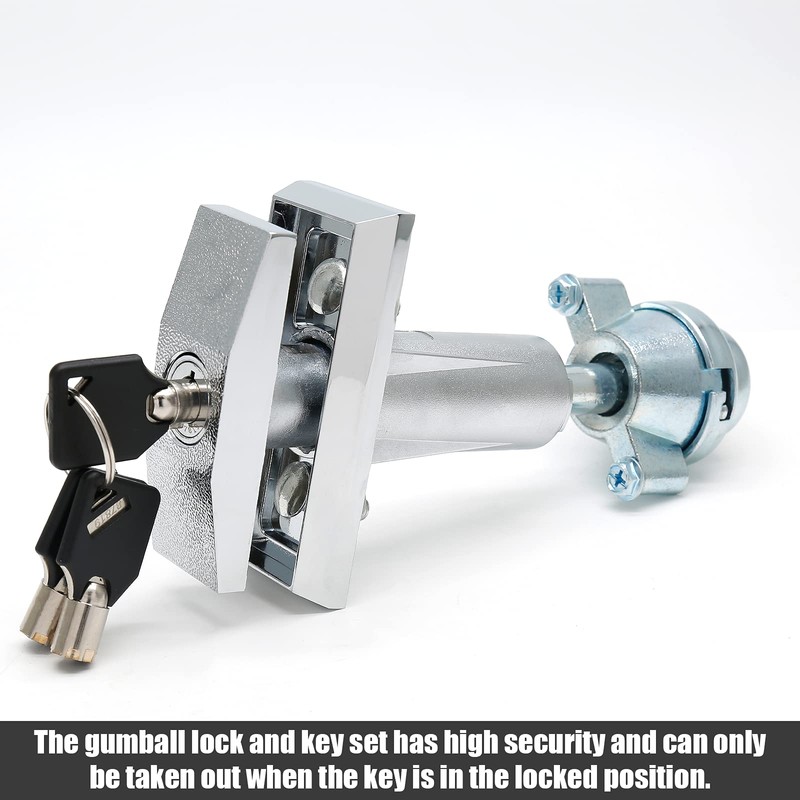 Qjaiune Universal Vending Machine Lock with T-Handle, Soda & Snack