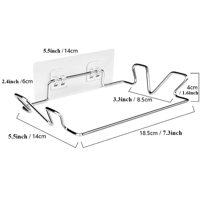 Trash Bag Holder for Cupboards Kitchen Cabinet Door, Stainless Steel
