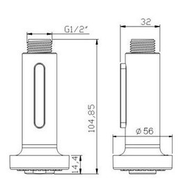 Kitchen Sink Faucet Head 2-Function Pull-out Spray Head for Bathroom Kitchen Faucet Replacement Part G1/2 Connections, Polished Chrome (Model 5)