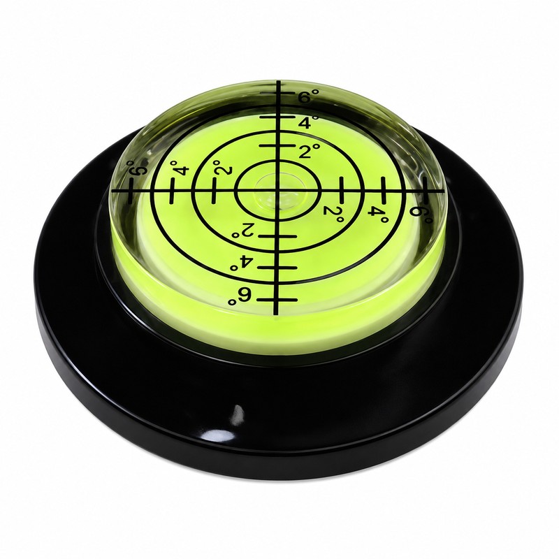 Round Bullseye Bubble Level, Mini Horizontal Spirit Level for Woodworking,