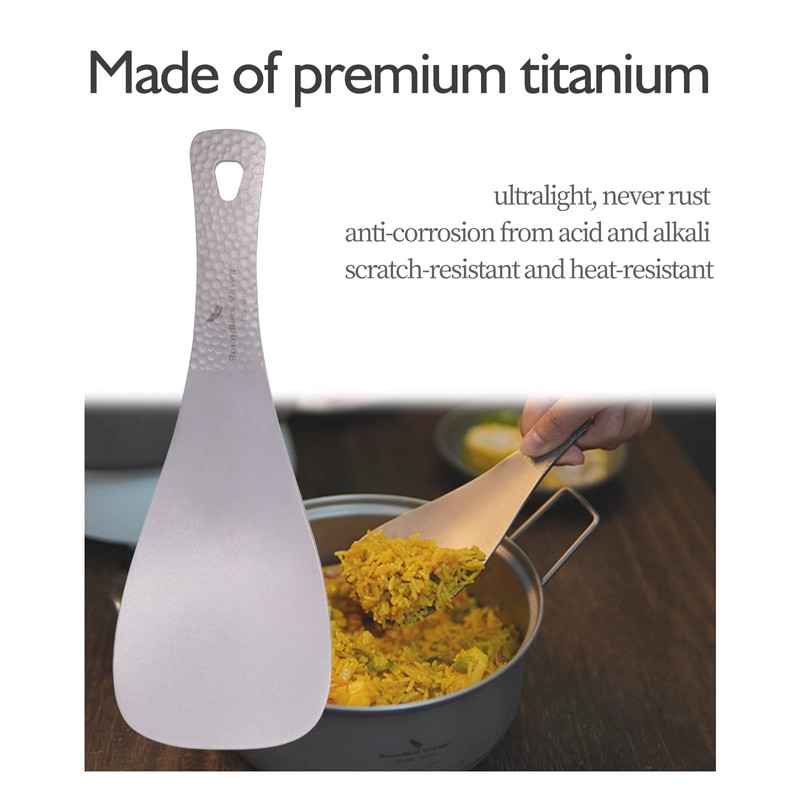 Boundless Voyage Titanium Rice Spoon Serving Spoon Kitchen Utensils Rice