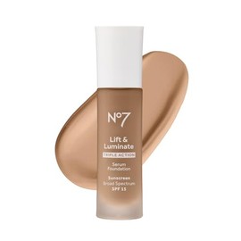 No7 Base Maquillaje Líquida Lift Luminate Triple Action Serum Deep Beige Fps Una Luminosa Radiante Profundo Onza