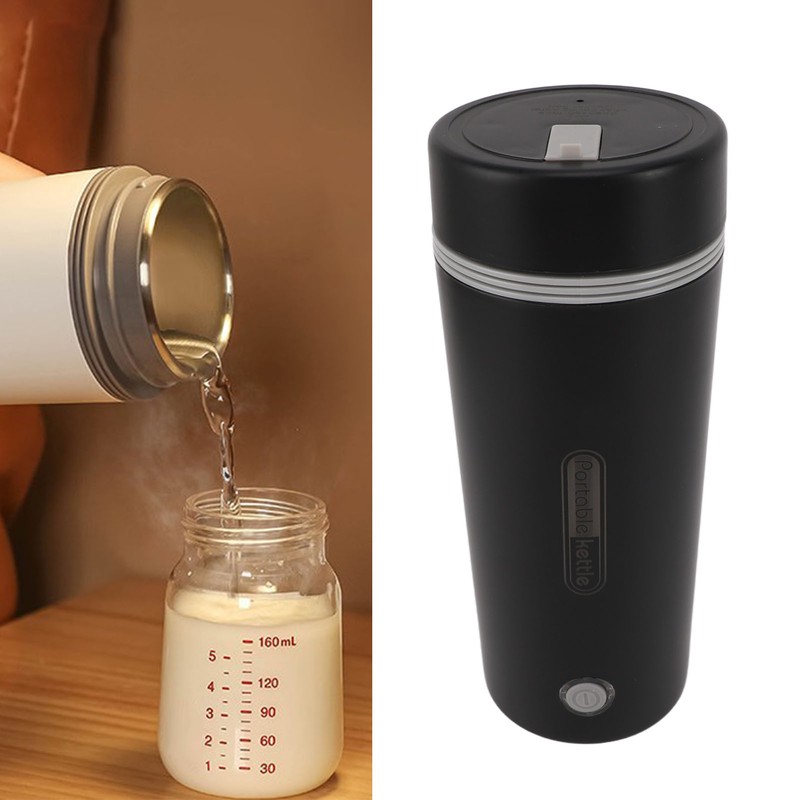 Travel Electric Kettle 300W 350ml Stainless Steel Automatic Insulation Portable