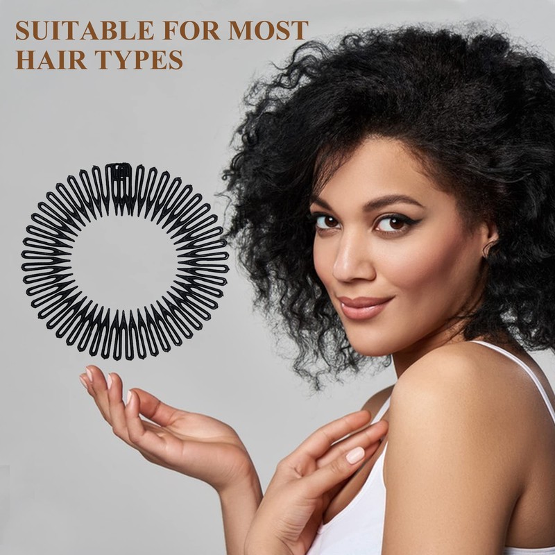 Soft 'N Style Flexible Headbands Stretch Headband Headbands Women (3pc-RedLeopard)