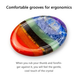 Jicyor Chakren Kristalle Glückssteine Kristalle Steine Handschmeichler Stein Edelsteine für Kinder Heilsteine Edelsteine Chakra Steine für Angst Stressabbau Wahrsagerei Reiki Heilung Meditation