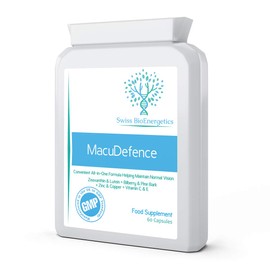 MacuDefence 60 Capsules - Lutein, Zeaxanthin, Bilberry and Pine Bark Along with an Essential Balance of Vitamins & Minerals Proven to Support Normal Eyes, Vision and Macular Health