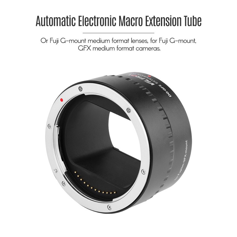 Viltrox DG-GFX 45mm Automatic Electronic Macro Extension Tube Adapter Ring