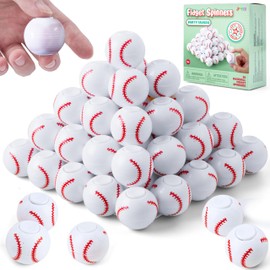JOYIN 36 Pack Baseball Fidget Spinners for Kids, Baseball Party Favors, Fidget Toys Bulk, Stress Balls, Goodie Bags Stuffers for Birthday Party, Treasure Box Toys for Classroom
